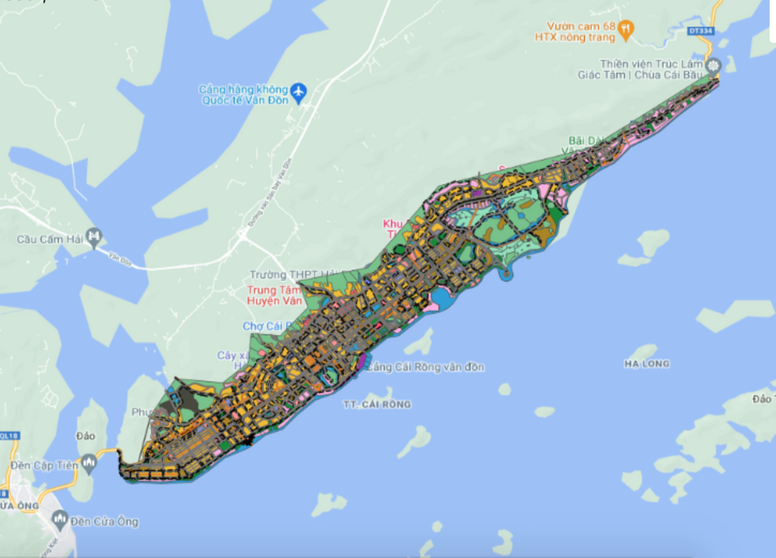 Quy hoạch phân khu KV Cái Rồng, khu KT Vân Đồn, T. Quảng Ninh