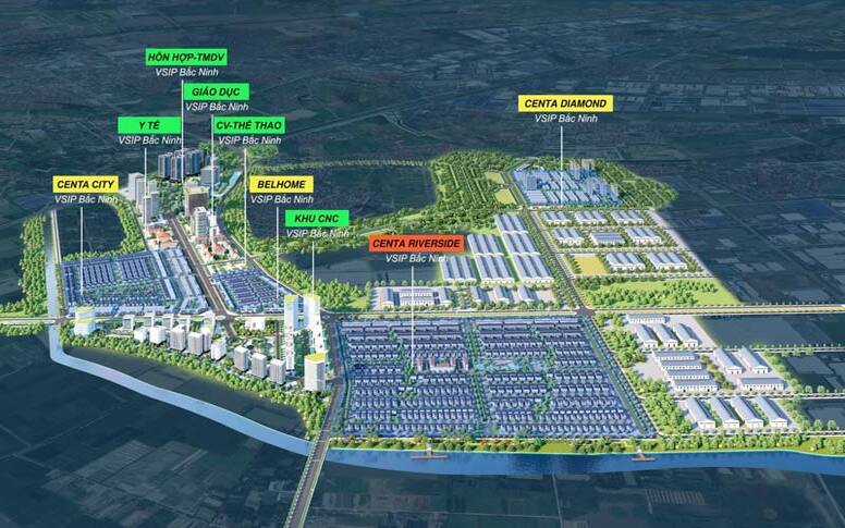 Dự án Centa Riverside Bắc Ninh