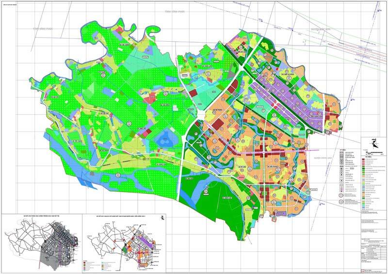 Bản vẽ Quy hoạch chung huyện Mê Linh, TP Hà Nội đến 2030