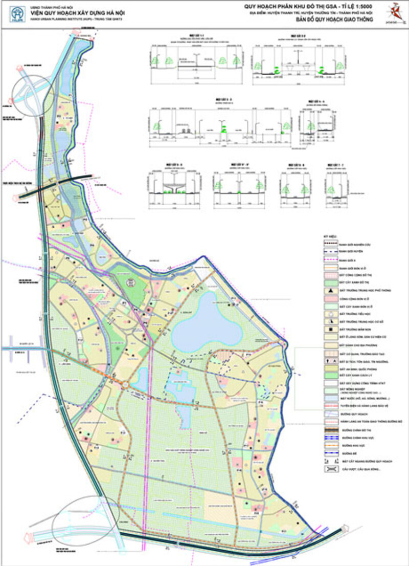 Bản đồ Quy hoạch giao thông phân khu đô thị GS(A)