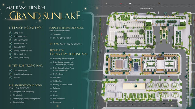 Mặt bằng tổng thể chung cư Grand Sunlake