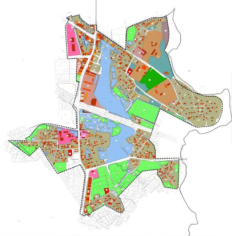 Bản đồ ranh giới quy hoạch khu vực số 2 tại thị trấn Gia Khánh, huyện Bình Xuyên