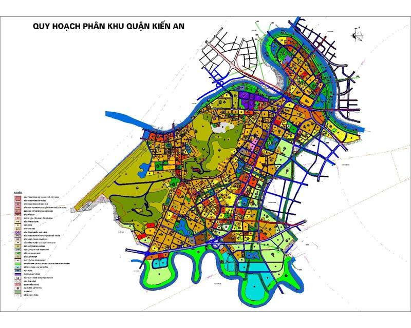 Bản đồ quy hoạch quận Kiến An - Quy hoạch sử dụng đất