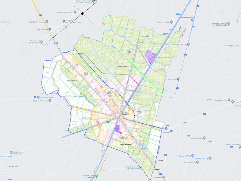 Bản đồ quy hoạch đô thị Ngã Bảy