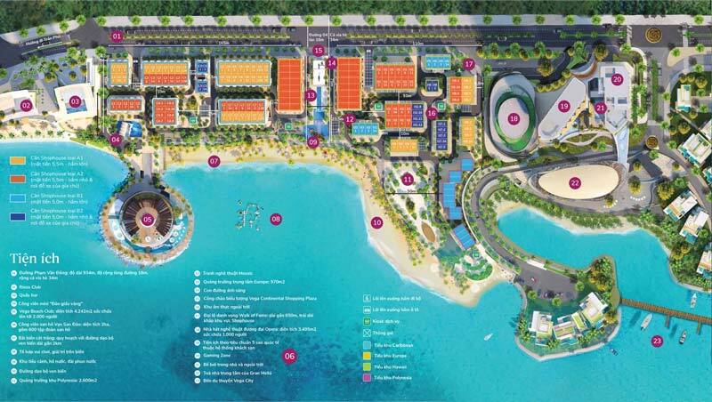 Mặt bằng tổng thể dự án Vega City Nha Trang