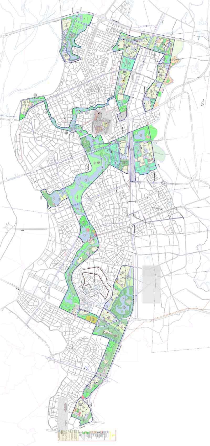 Bản đồ quy hoạch sử dụng đất quy hoạch phân khu đô thị GN 