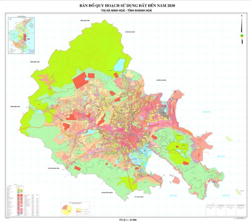 Bản đồ quy hoạch thị xã Ninh Hòa - Quy hoạch sử dụng đất
