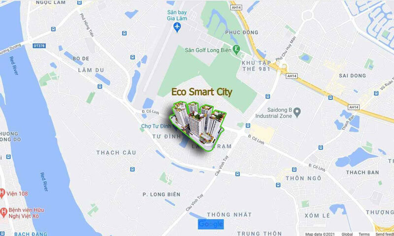 Vị trí dự án Eco Smart City 