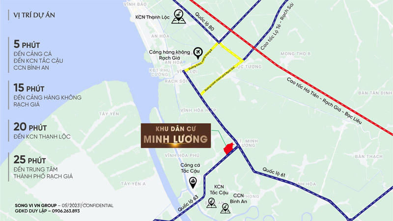 Vị trí dự án Khu dân cư Minh Lương