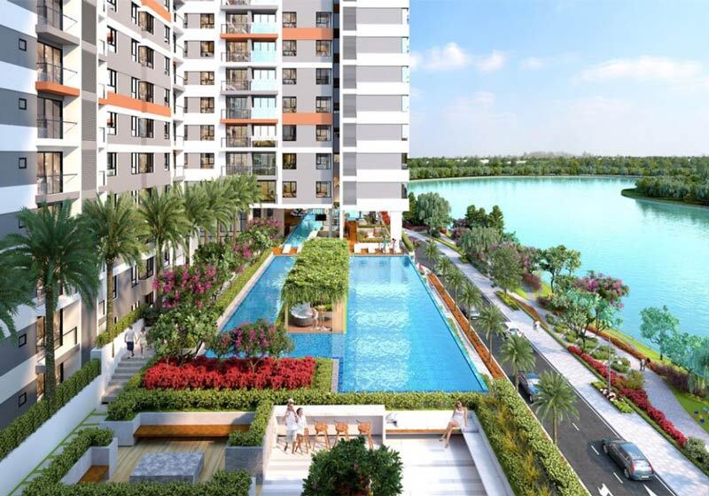 Hồ bơi dự án căn hộ LDG River