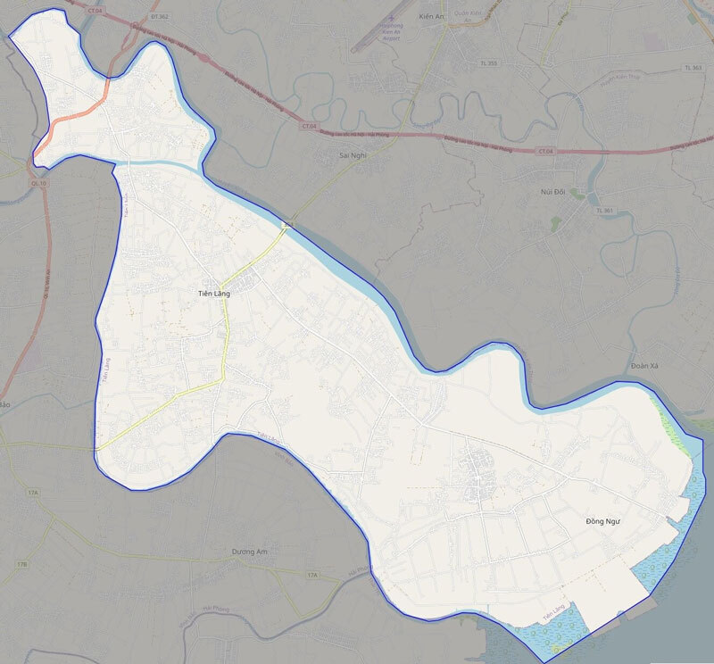 Bản đồ quy hoạch huyện Tiên Lãng - Quy hoạch giao thông