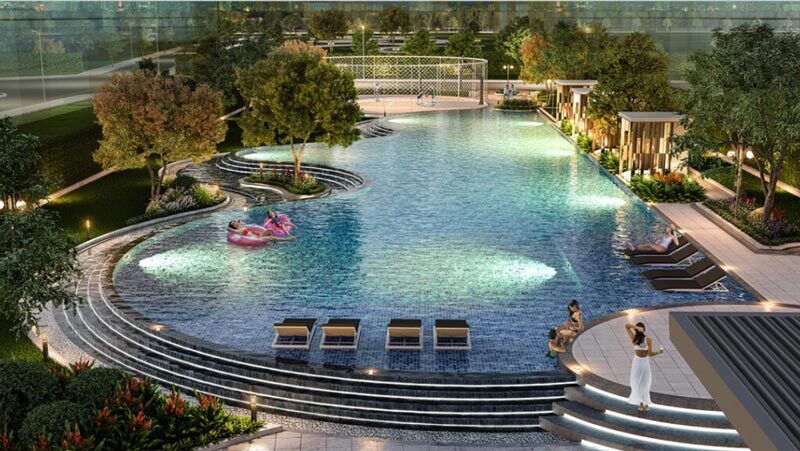 Hồ bơi tiện ích nội khu dự án
