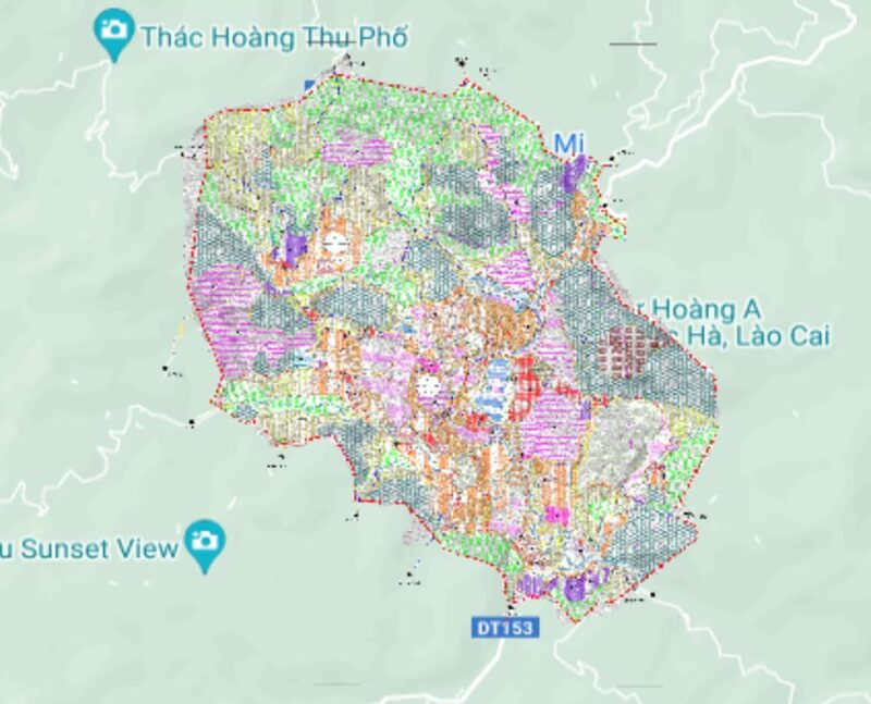 Bản đồ Quy hoạch chung đô thị Bắc Hà, T. Lào Cai định hướng đến năm 2035