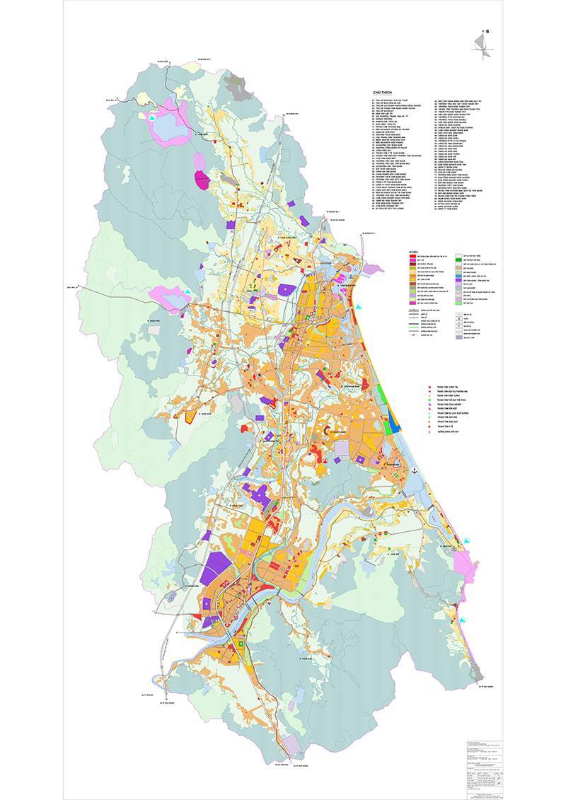 Bản vẽ hiện trạng quy hoạch chung xây dựng đô thị Hoài Nhơn, tỉnh Bình Định đến năm 2035