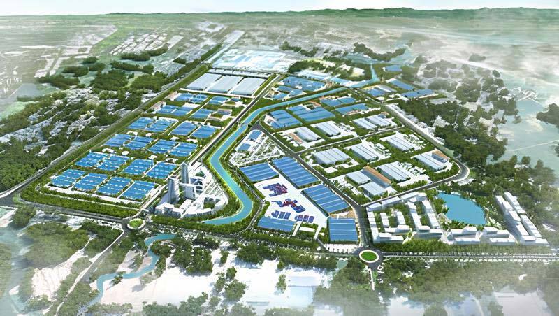 Phối cảnh tổng thể khu công nghiệp Bá Thiện
