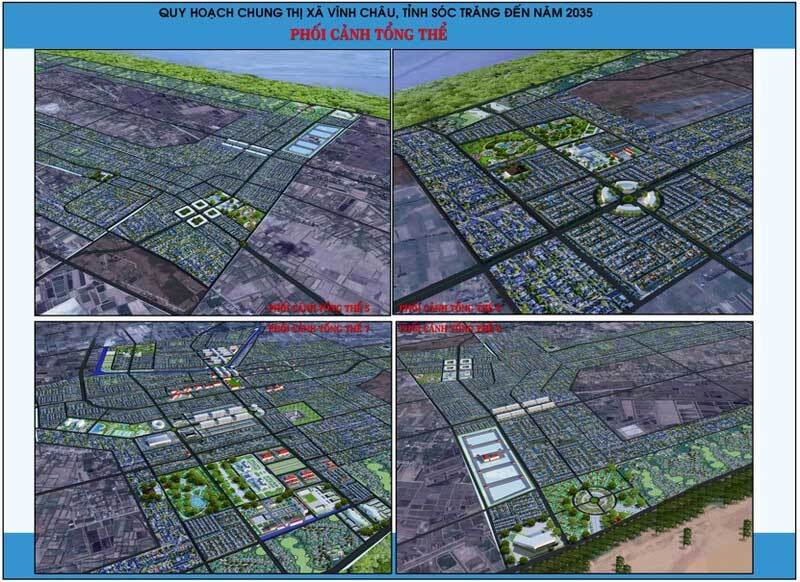 Bản đồ sử dụng đất Quy hoạch chung thị xã Vĩnh Châu