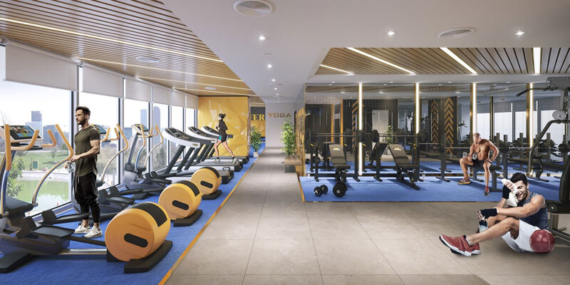 Phối cảnh tiện ích phòng tập Gym