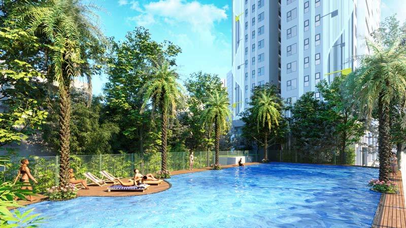 Tiện ích bể bơi tại Berriver Jardin