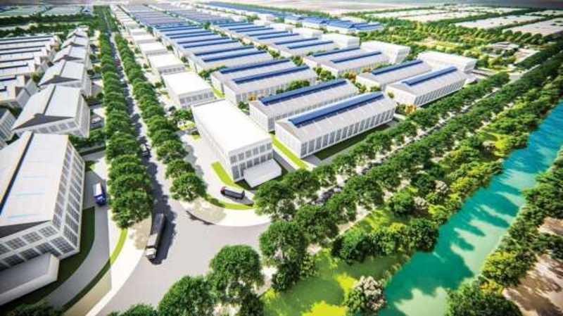 Phối cảnh tổng quan dự án Khu công nghiệp Quang Châu - Bắc Giang