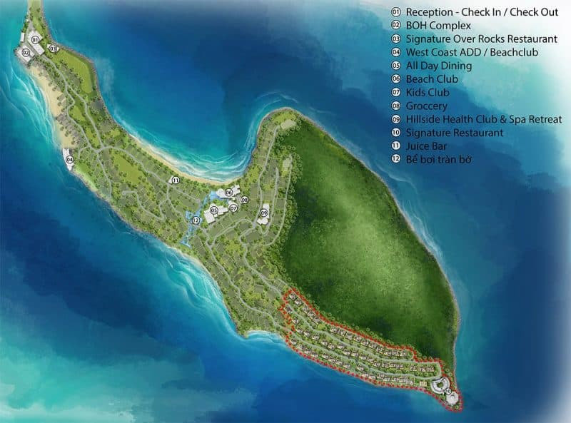 Mặt bằng tổng thể dự án Sun Premier Village The Eden Bay