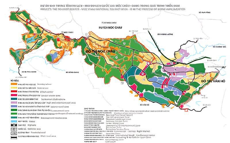 Bản đồ quy hoạch sử dụng đất đô thị Mộc Châu