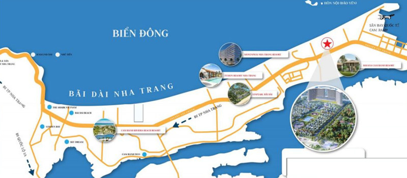 Vị trí dự án Cam Ranh Bay Hotels & Resorts