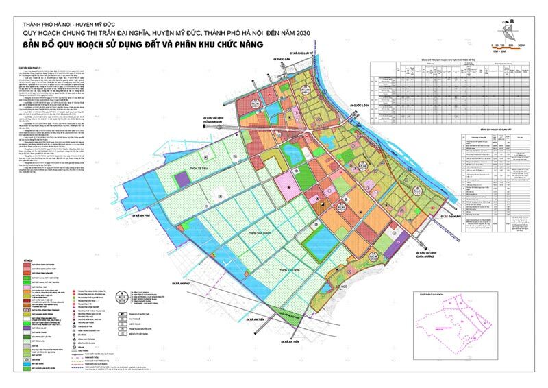 Bản đồ quy hoạch chung thị trấn Đại Nghĩa đến năm 2030