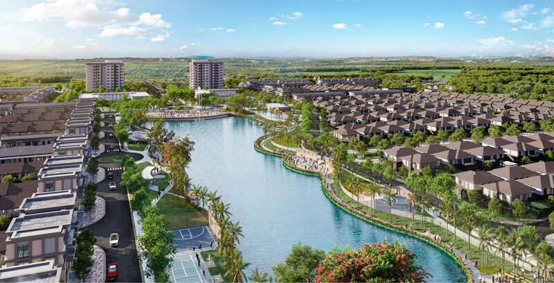 Phối cảnh hồ nước tại dự án Nam Long Central Lake