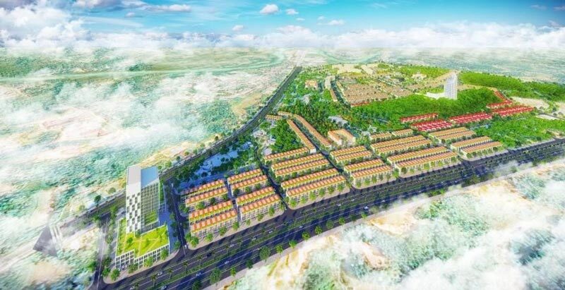 Phối cảnh tổng quan dự án Khu đô thị Bắc Sông Hiến Cao Bằng