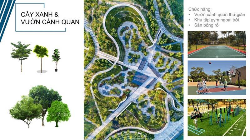 Vườn cây xanh và cảnh quan