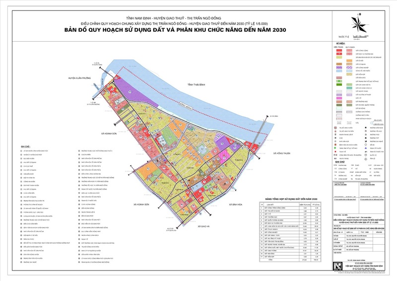 Bản đồ quy hoạch sử dụng đất thị trấn Ngô Đồng