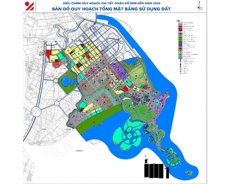 Bản đồ quy hoạch sử dụng đất quận Đồ Sơn