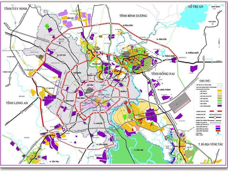 Thông tin chi tiết bản đồ đường Vành đai 4 TPHCM