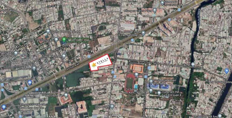 Vị trí dự án Stella En Tropic Bình Tân