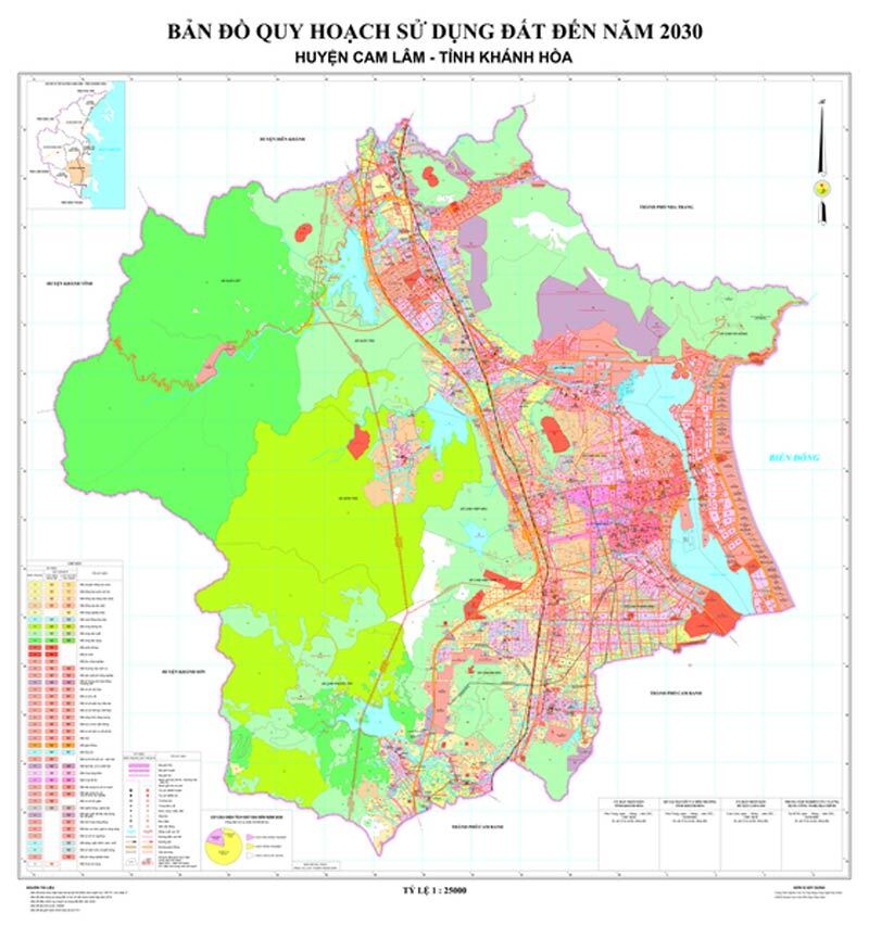 Bản đồ quy hoạch huyện Cam Lâm - Quy hoạch sử dụng đất