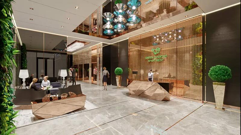 Phối cảnh bên trong Green Diamond Hà Nội