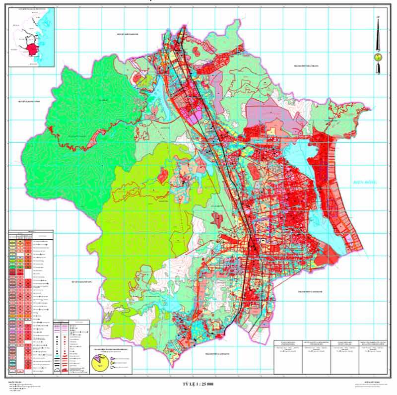 Bản đồ kế hoạch sử dụng đất huyện Cam Lâm năm 2023