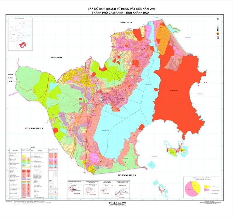 Bản đồ quy hoạch thành phố Cam Ranh - Quy hoạch sử dụng đất