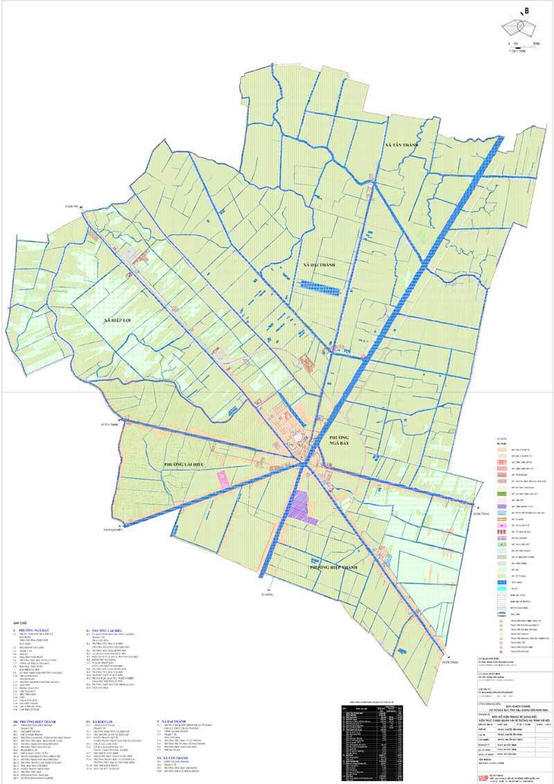 Bản đồ hiện trạng Quy hoạch chung đô thị Ngã Bảy