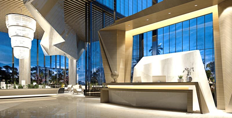 Sảnh đón khách tại khách sạn Five Seasons Homes