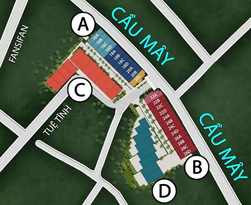 Mặt bằng tổng thể dự án Sun Plaza Cầu Mây