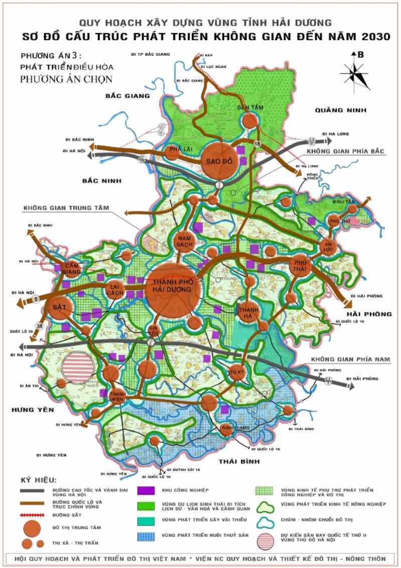 Bản đồ phát triển không gian Quy hoạch xây dựng vùng huyện Thanh Miện, tỉnh Hải Dương đến năm 2030, tầm nhìn đến năm 2050
