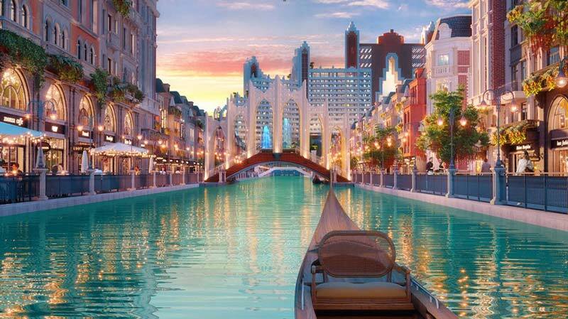 Phối cảnh dòng sông tại nội khu dự án