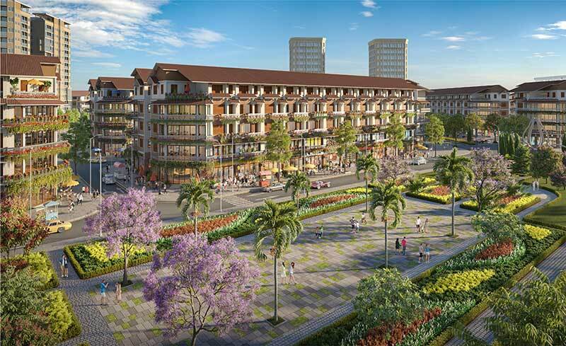 Phối cảnh không gian nội khu tại dự án