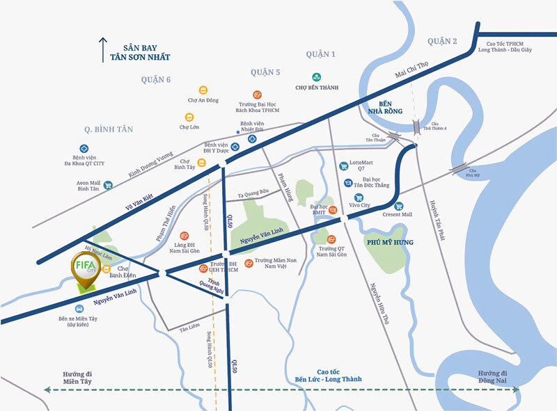Vị trí dự án Sakura Heights - Fifa City