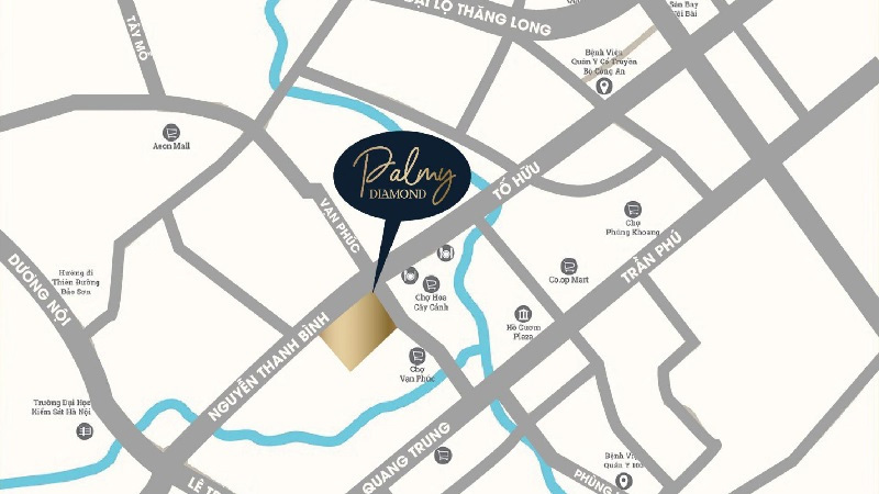 Vị trí dự án Palmy Diamond Vạn Phúc