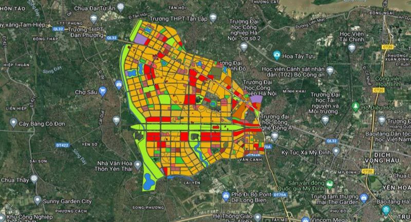 Bản đồ Quy hoạch phân khu đô thị S2, thành phố Hà Nội đến năm 2030