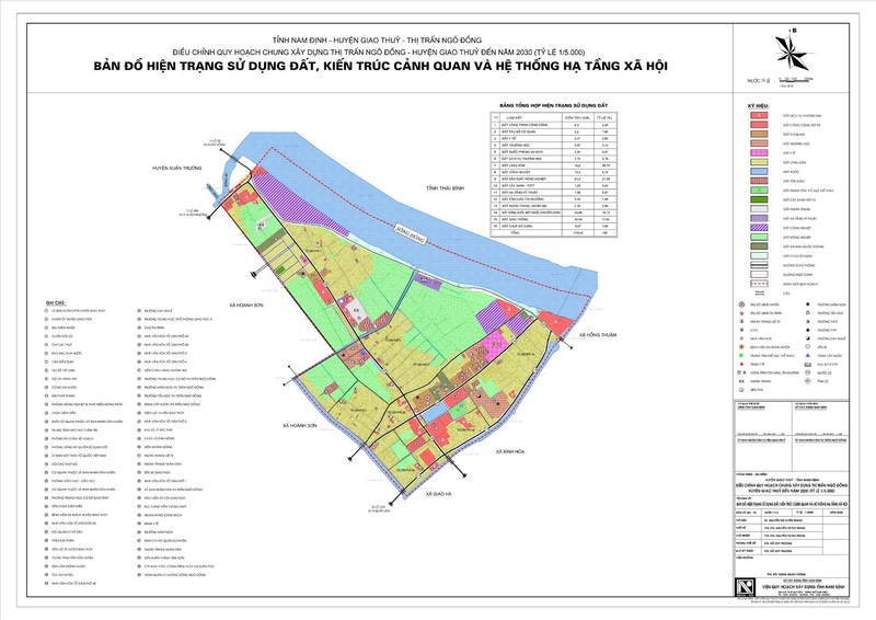 Bản đồ hiện trạng thị trấn Ngô Đồng