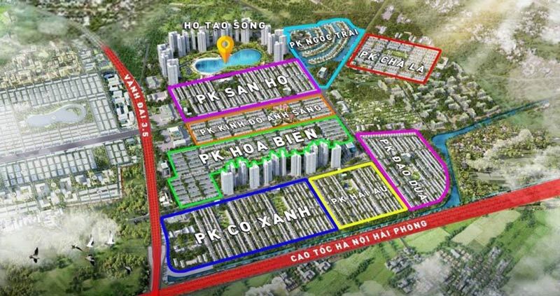 Mặt bằng tổng thể Vinhomes Ocean Park 2 thuộc dự án Ocean City