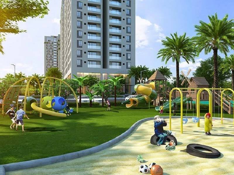 Phối cảnh khu vui chơi cho trẻ tại Mê Linh Vista City
